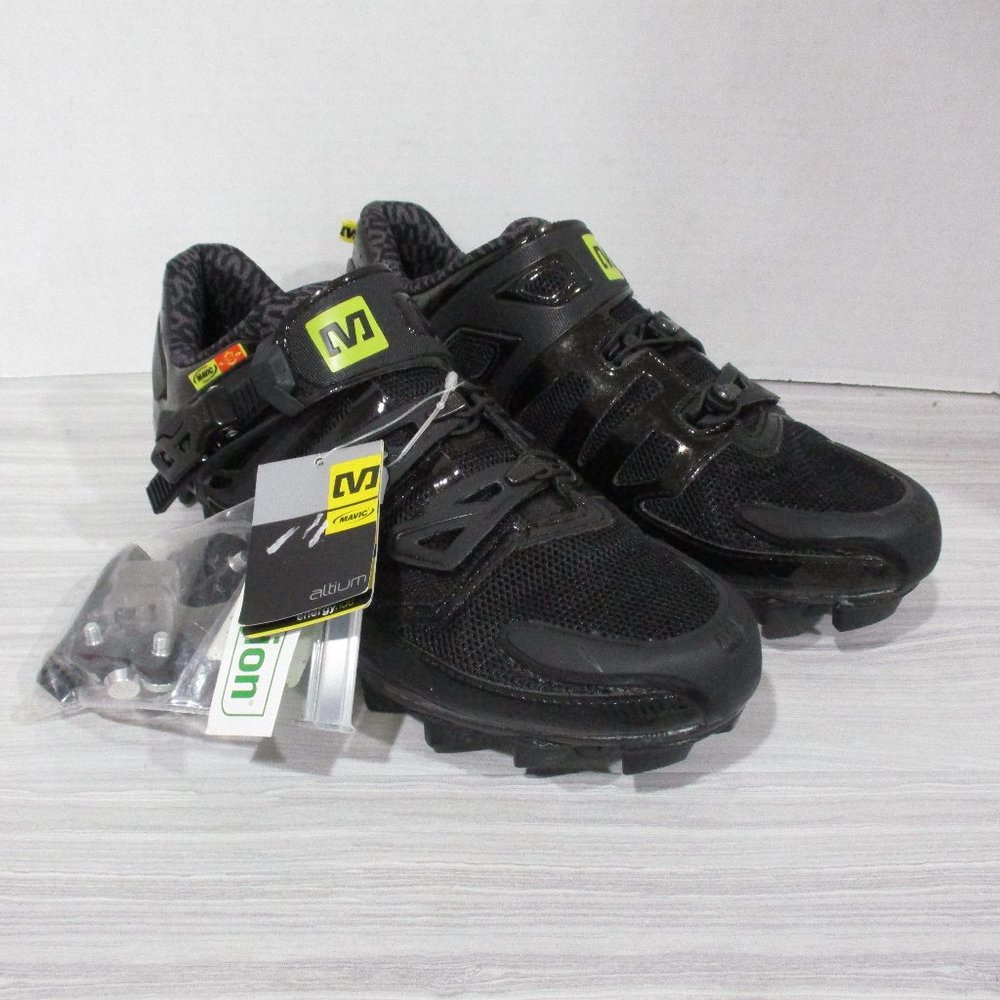 NWT! MAVIC FURY 12 CYCLING SHOES. BLACK. MEN'S SIZE 8/WOMEN'S SIZE 9